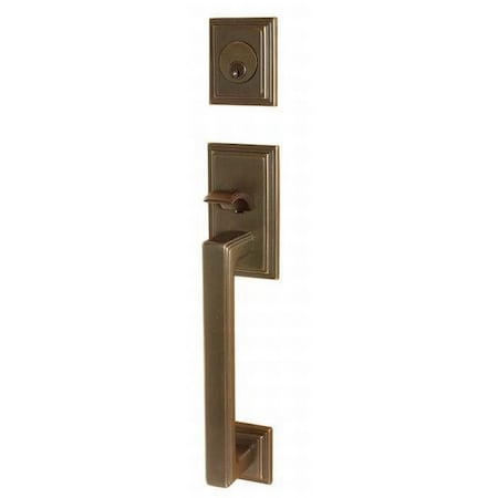 Emtek Oil Rubbed Brnz Handleset, 4213ENUS10BLH 4213ENUS10BLH